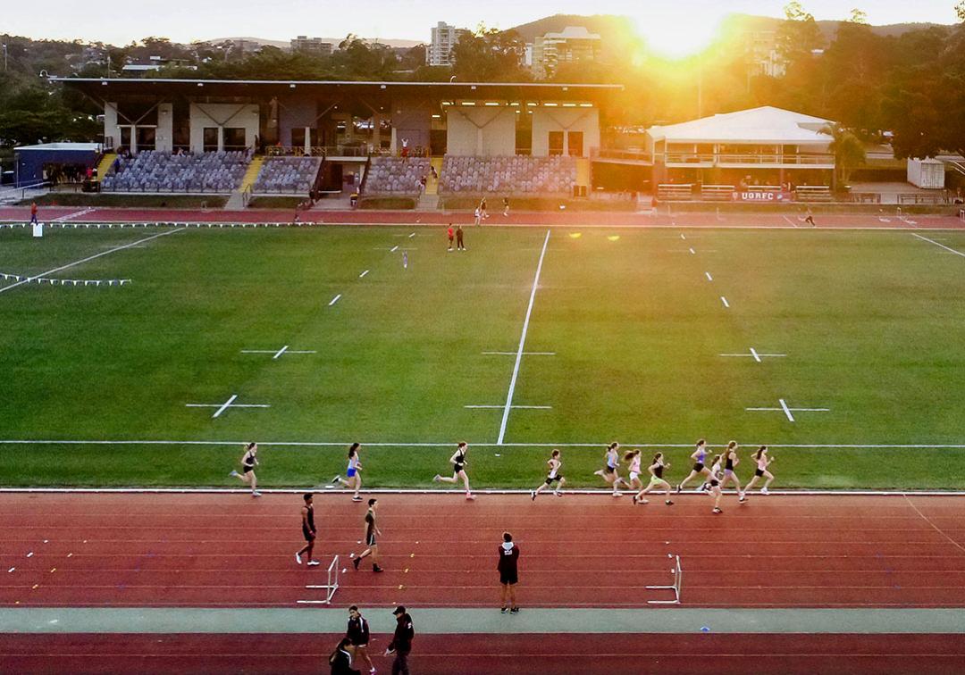Sunlit image of UQ Athletics Centre