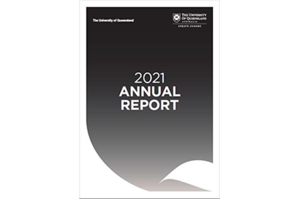 Cover of the 2021 annual report