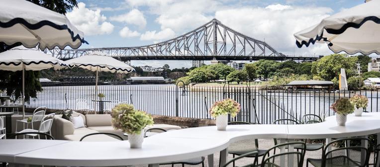 View from Customs House across the river to the Storey Bridge