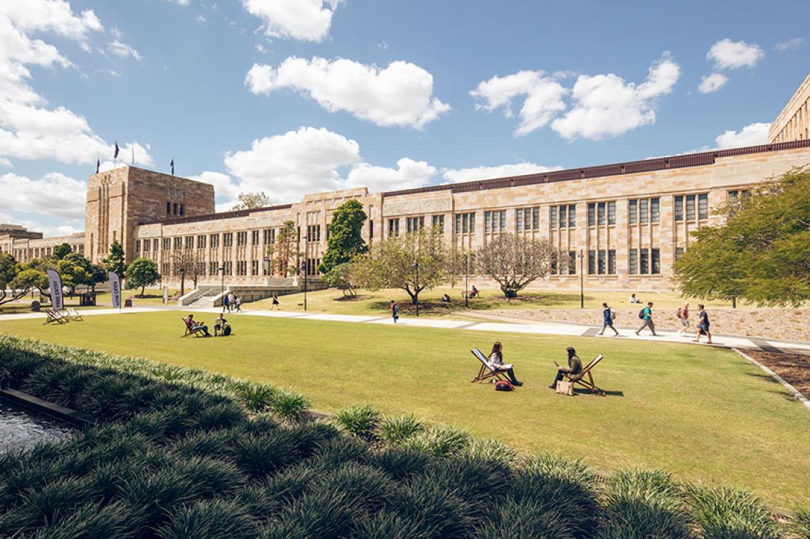 uq st lucia campus grass