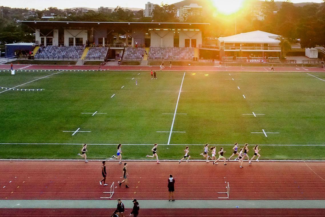 Sunlit image of UQ Athletics Centre