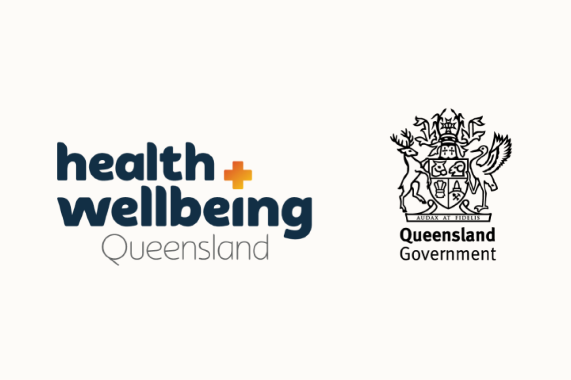 Logo for Health and Wellbeing Queensland