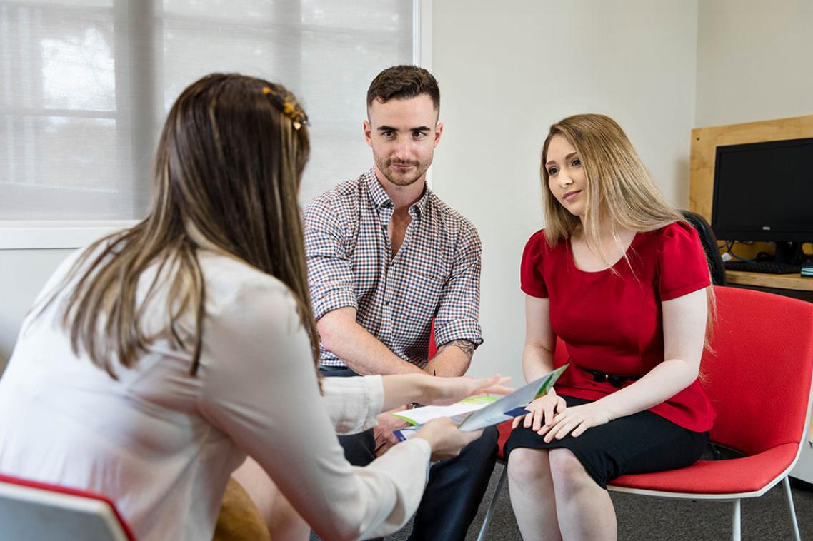 Couple in counselling session.