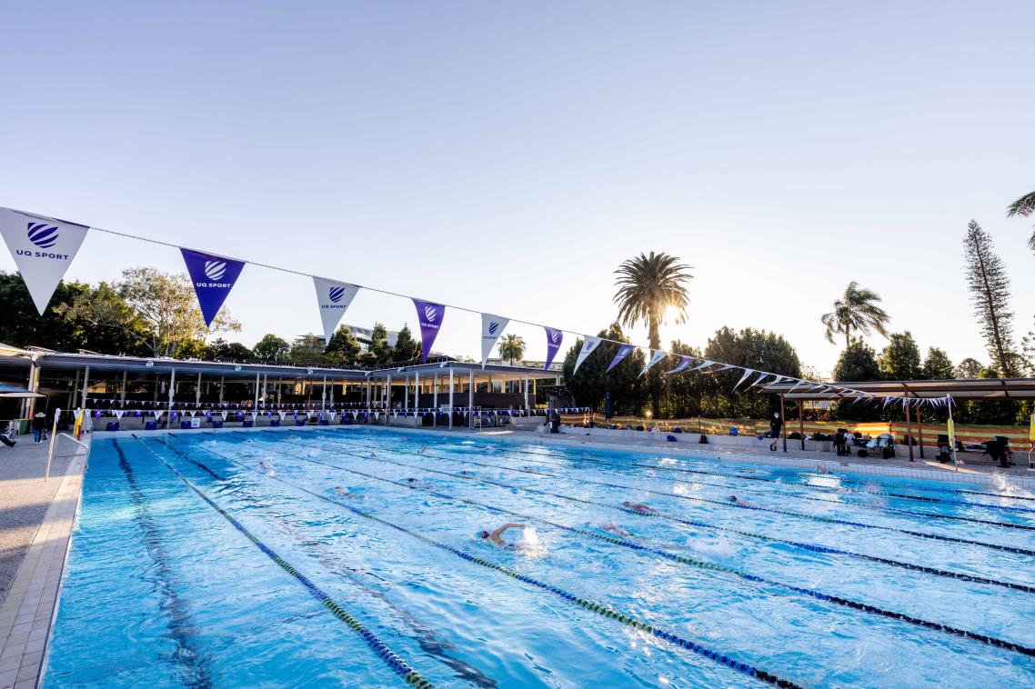 People swimming in pool
