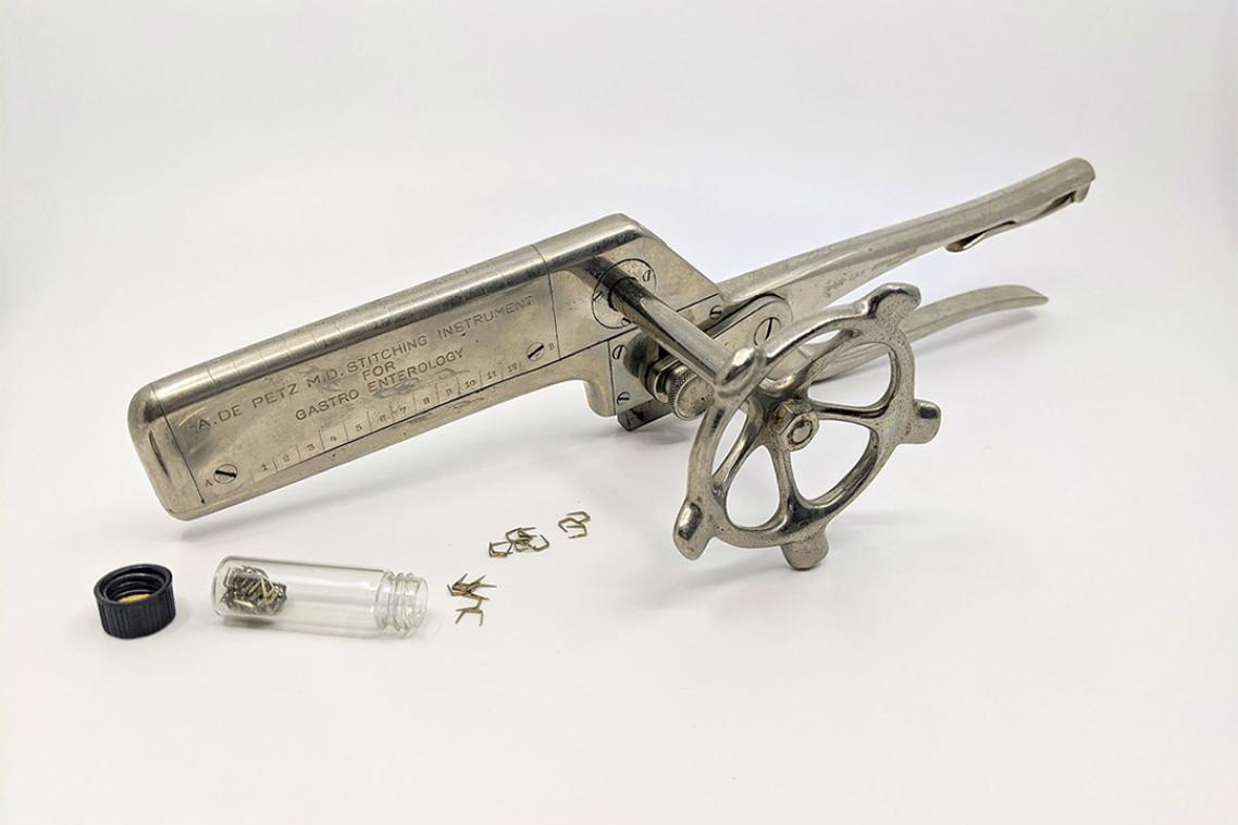 Stomach stapler from the medical history museum